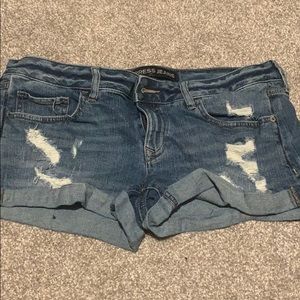 Express distressed cuffed shorts